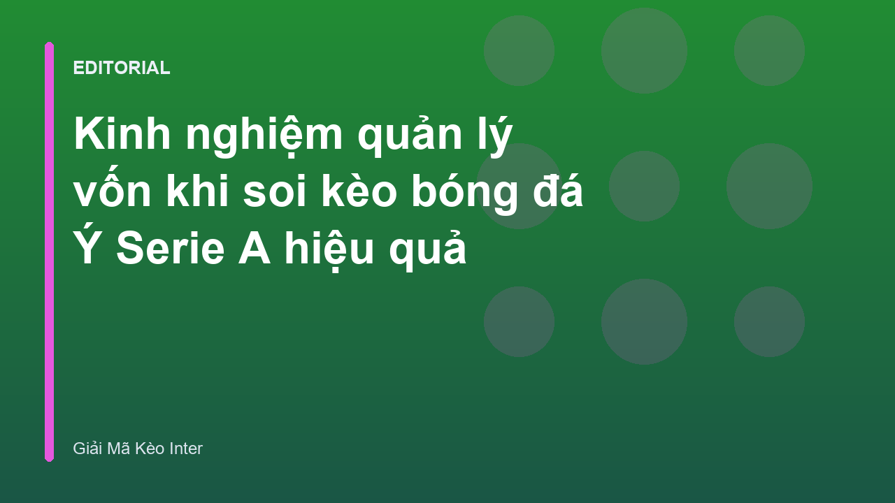 Biểu đồ quản lý vốn trong cá cược bóng đá